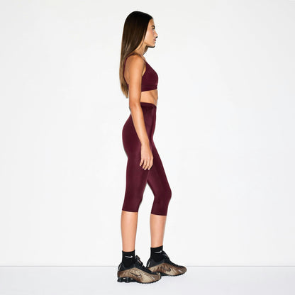 Skims Nikeskims Shine Drawcord Crop 17" Legging Currant