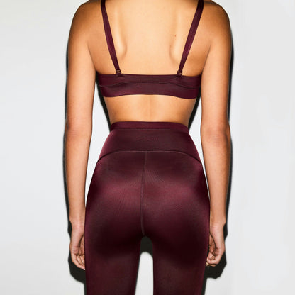 Skims Nikeskims Shine Drawcord Crop 17" Legging Currant