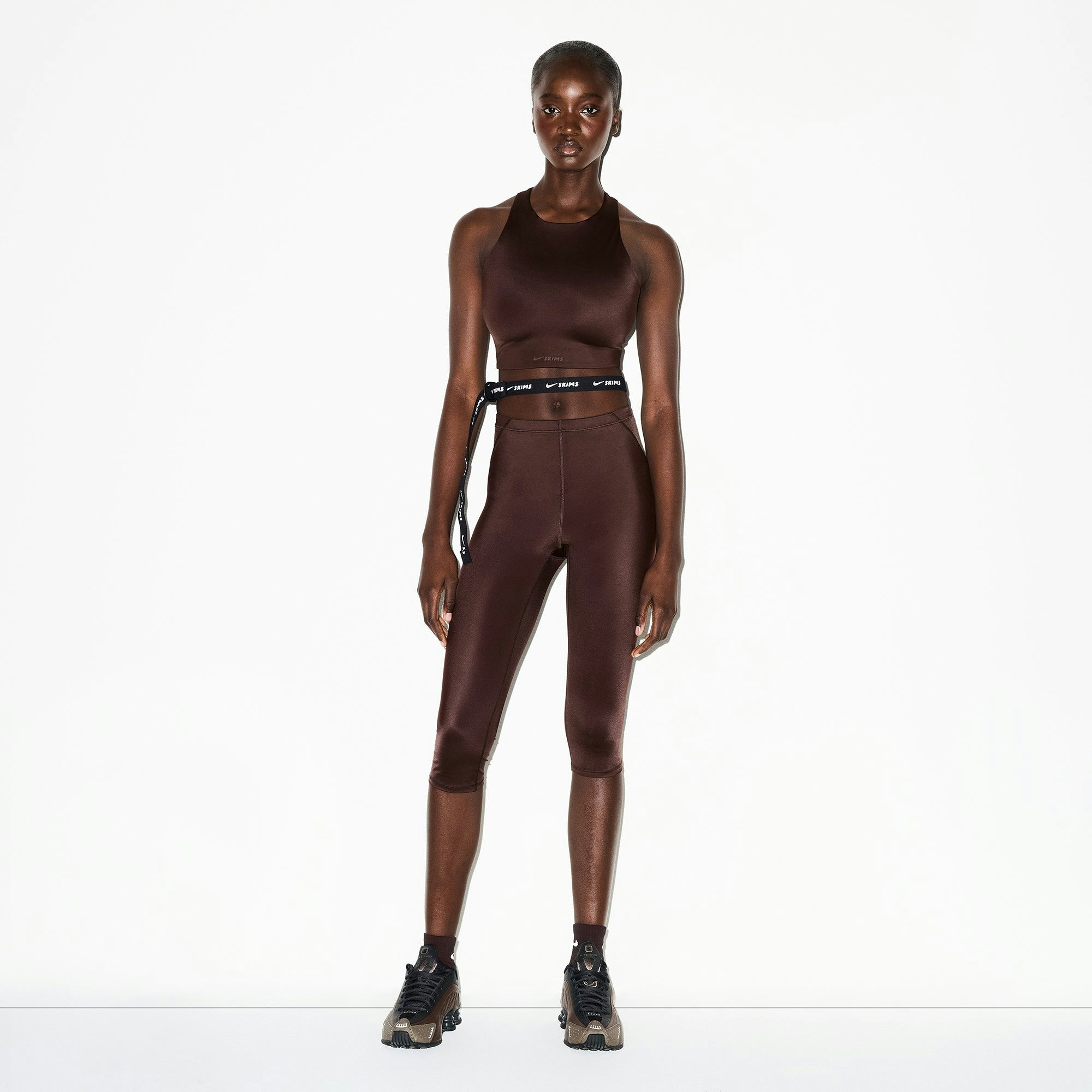 Skims Nikeskims Shine Drawcord Crop 17" Legging Phoenix
