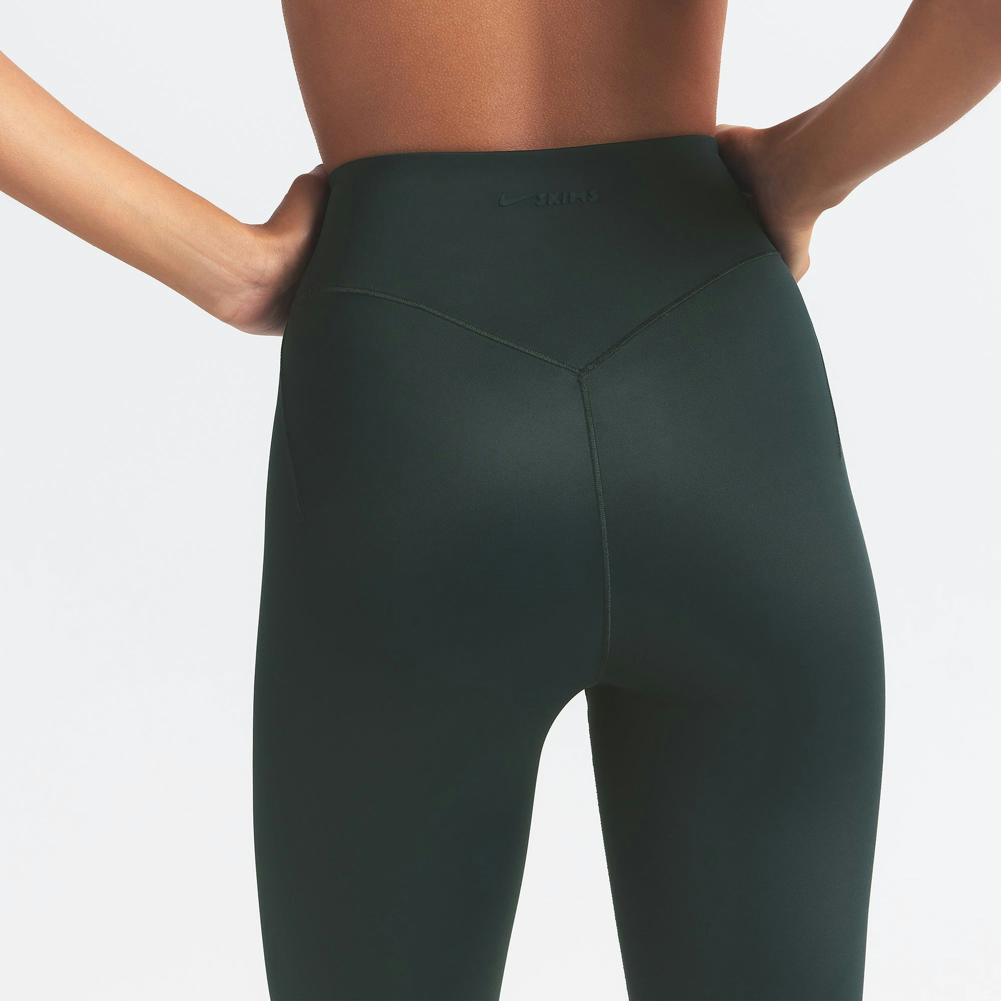 Skims Nikeskims Shine Bonded Waist 26" Legging Dark Teal