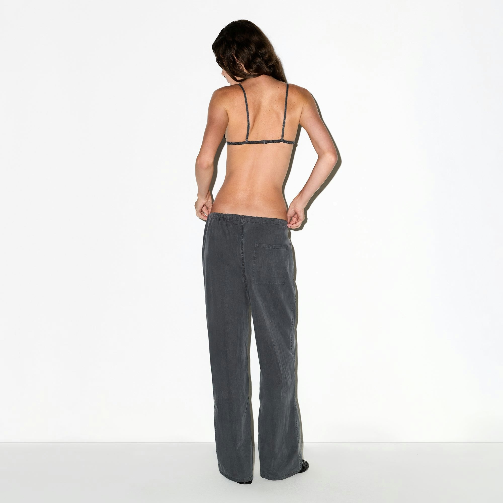 Skims Woven Lounge Oversized Pant Ash