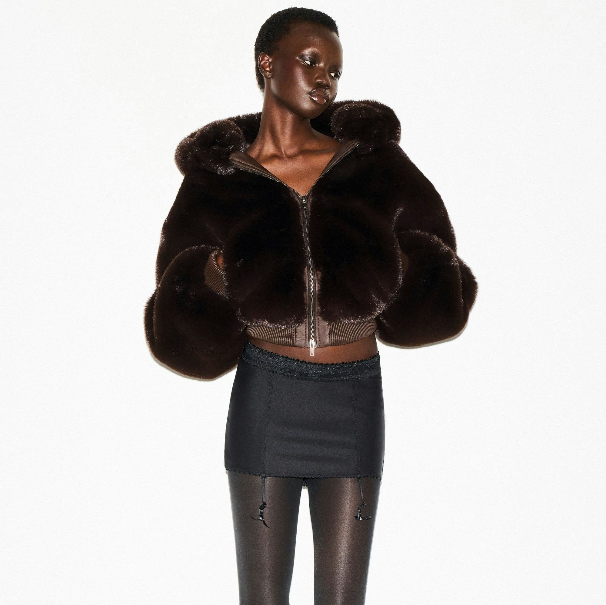 Skims Skims Body Mini Garter Skirt Onyx