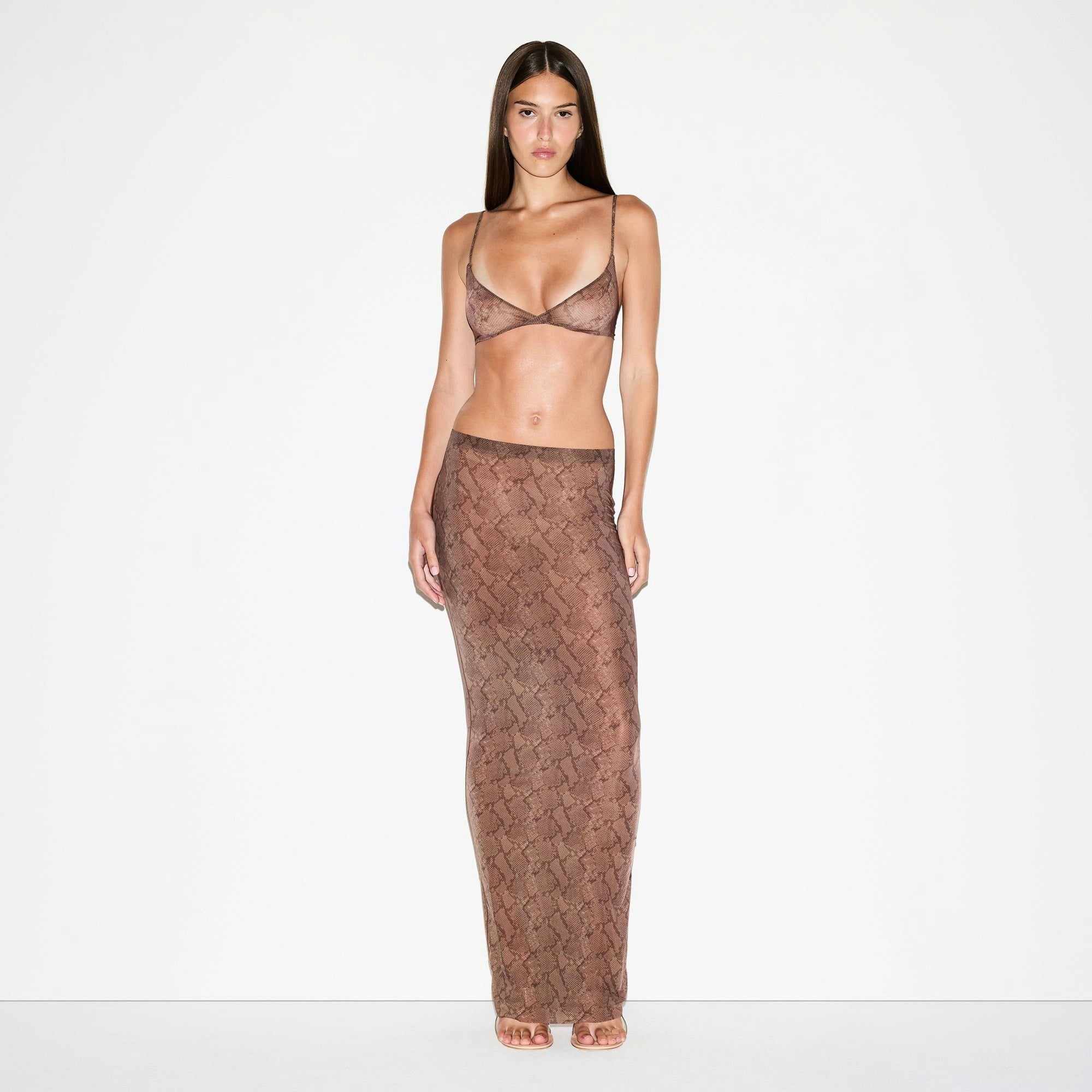 MILKY SHEER LONG SKIRT