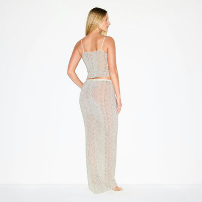 MILKY SHEER LONG SKIRT