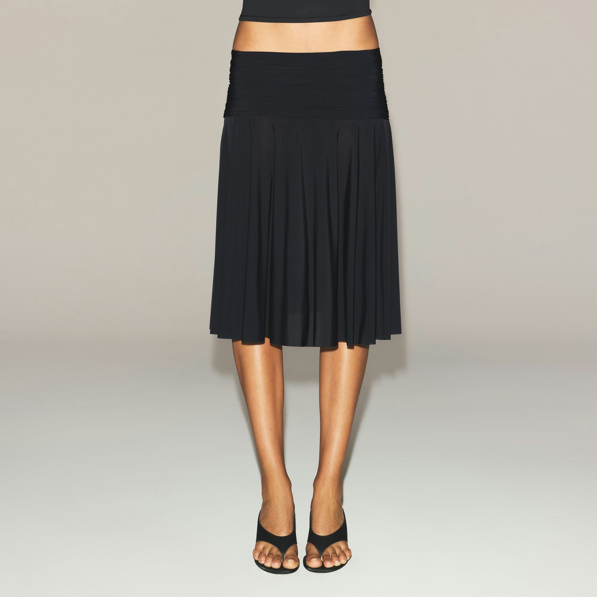 MILKY SHEER MIDI SKIRT