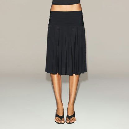 MILKY SHEER MIDI SKIRT
