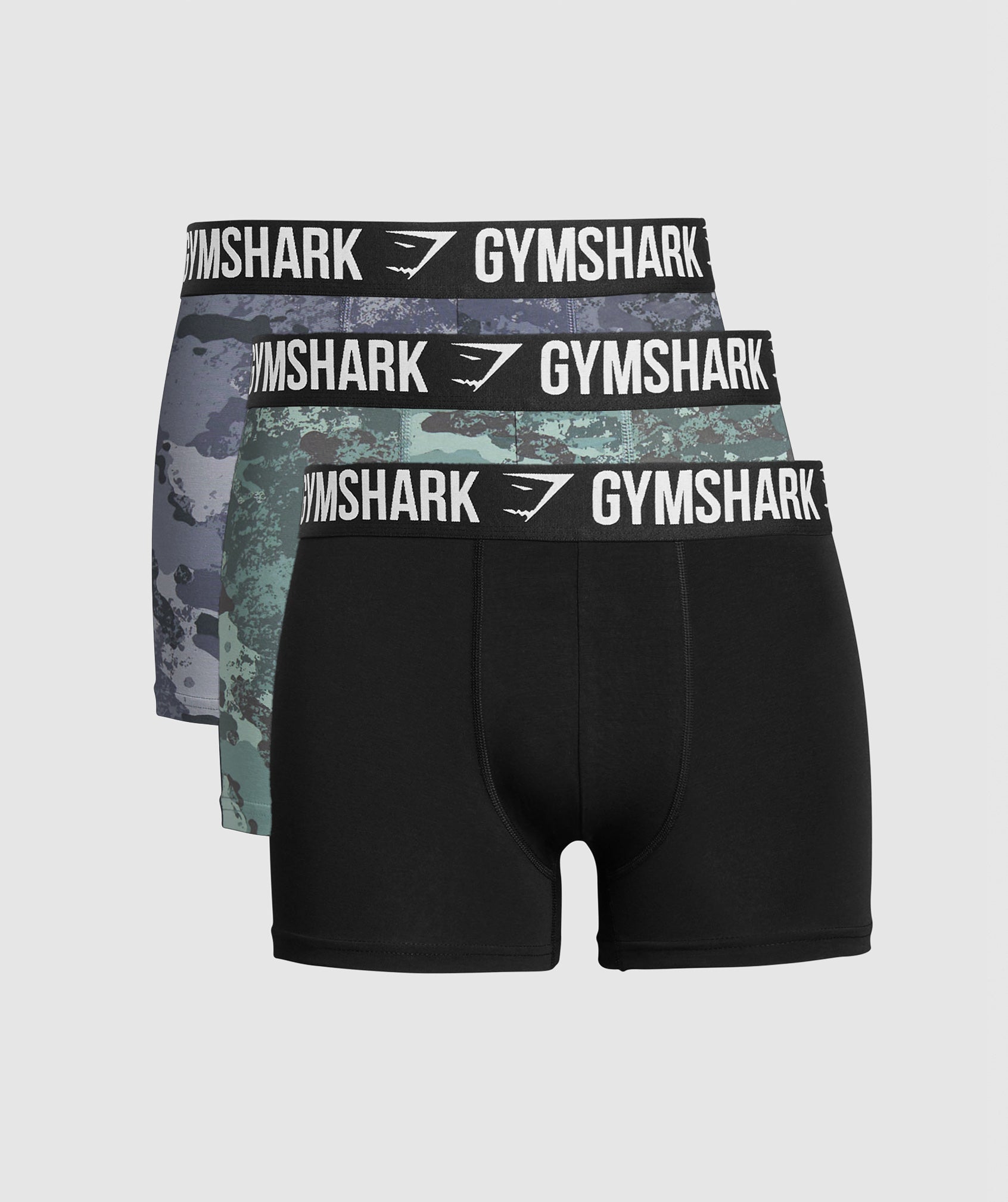 Gymshark Boxer Brief 3Pk Blue Surf