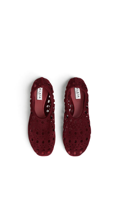 Alaïa Slippers Vienne In Suede Calfskin