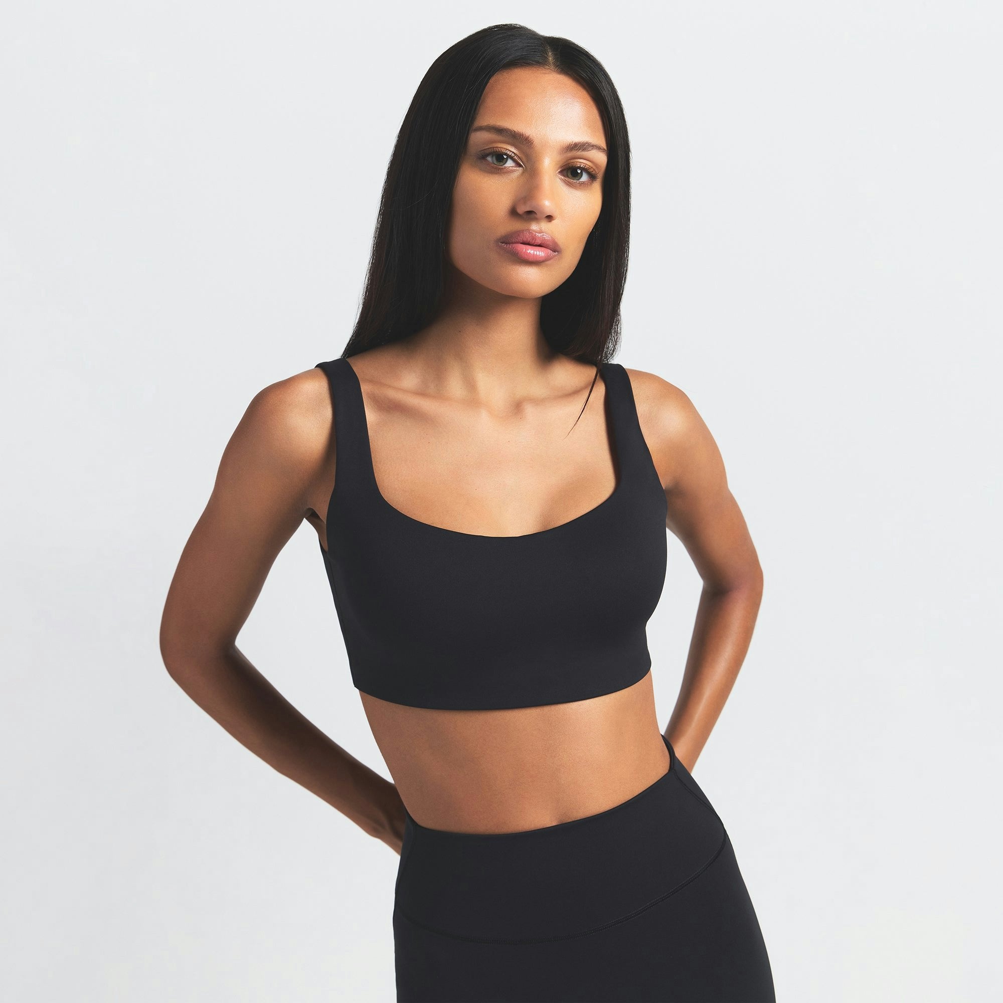 Skims Nikeskims Matte Scoop Neck Bra Obsidian