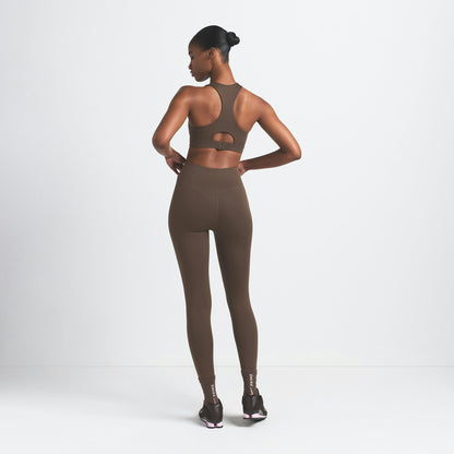 Skims Nikeskims Matte High Neck Bra Dark Sepia
