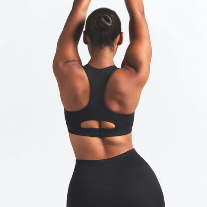 Skims Nikeskims Matte High Neck Bra Obsidian