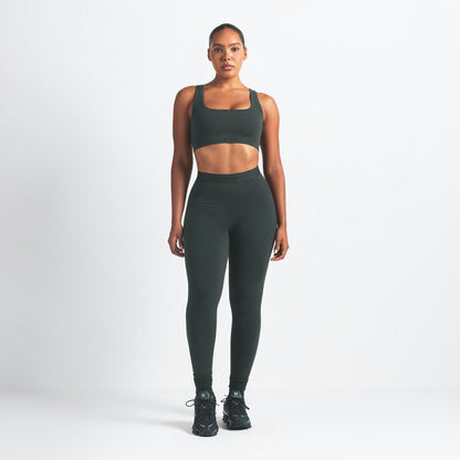 Skims Nikeskims Vintage Seamless Scoop Neck Bra Dark Teal