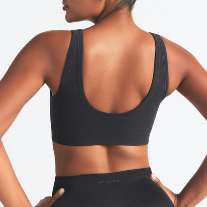 Skims Nikeskims Vintage Seamless Scoop Neck Bra Obsidian