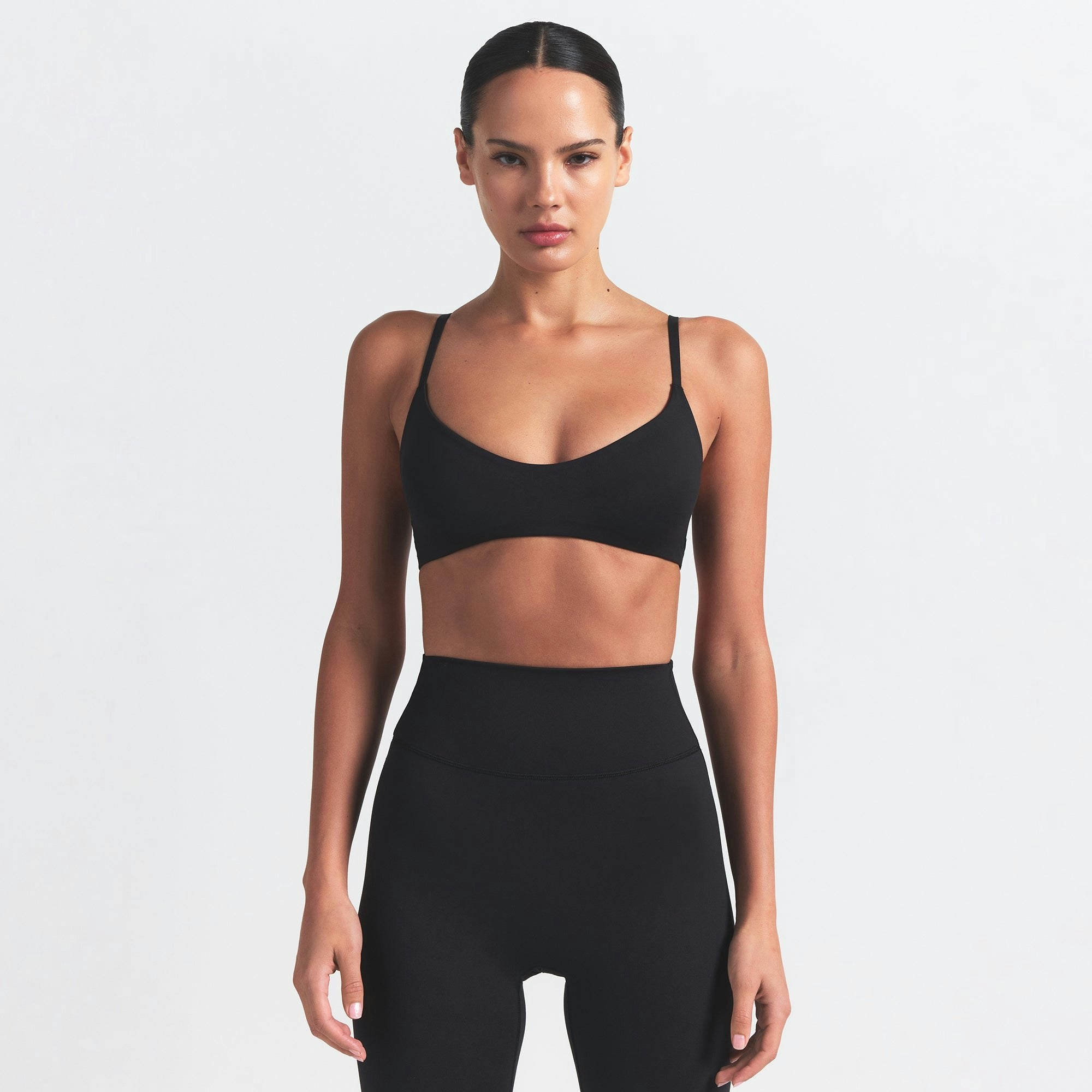 Skims Nikeskims Matte Micro Scoop Bra Obsidian