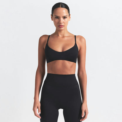 Skims Nikeskims Matte Micro Scoop Bra Obsidian
