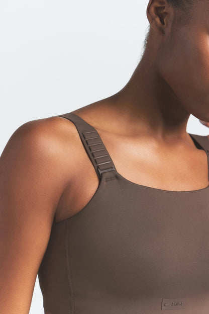 Skims Nikeskims Matte Wide Strap Bra Dark Sepia