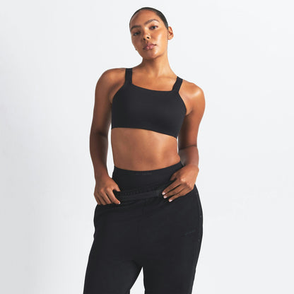Skims Nikeskims Matte Wide Strap Bra Obsidian