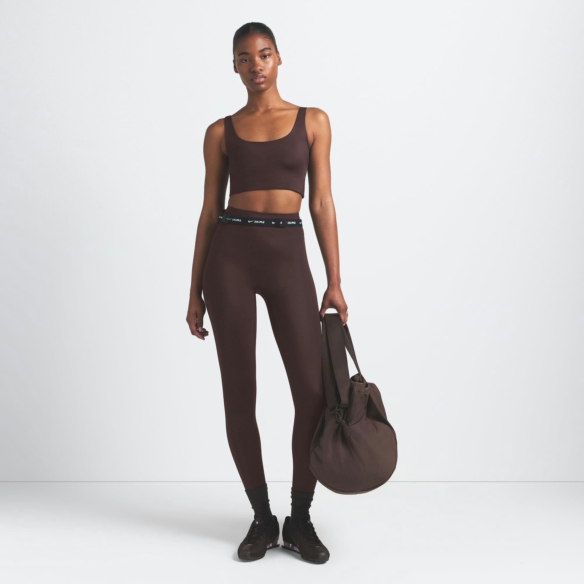 Skims Nikeskims Shine Scoop Neck Bra Top Phoenix