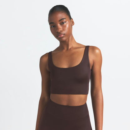 Skims Nikeskims Shine Scoop Neck Bra Top Phoenix