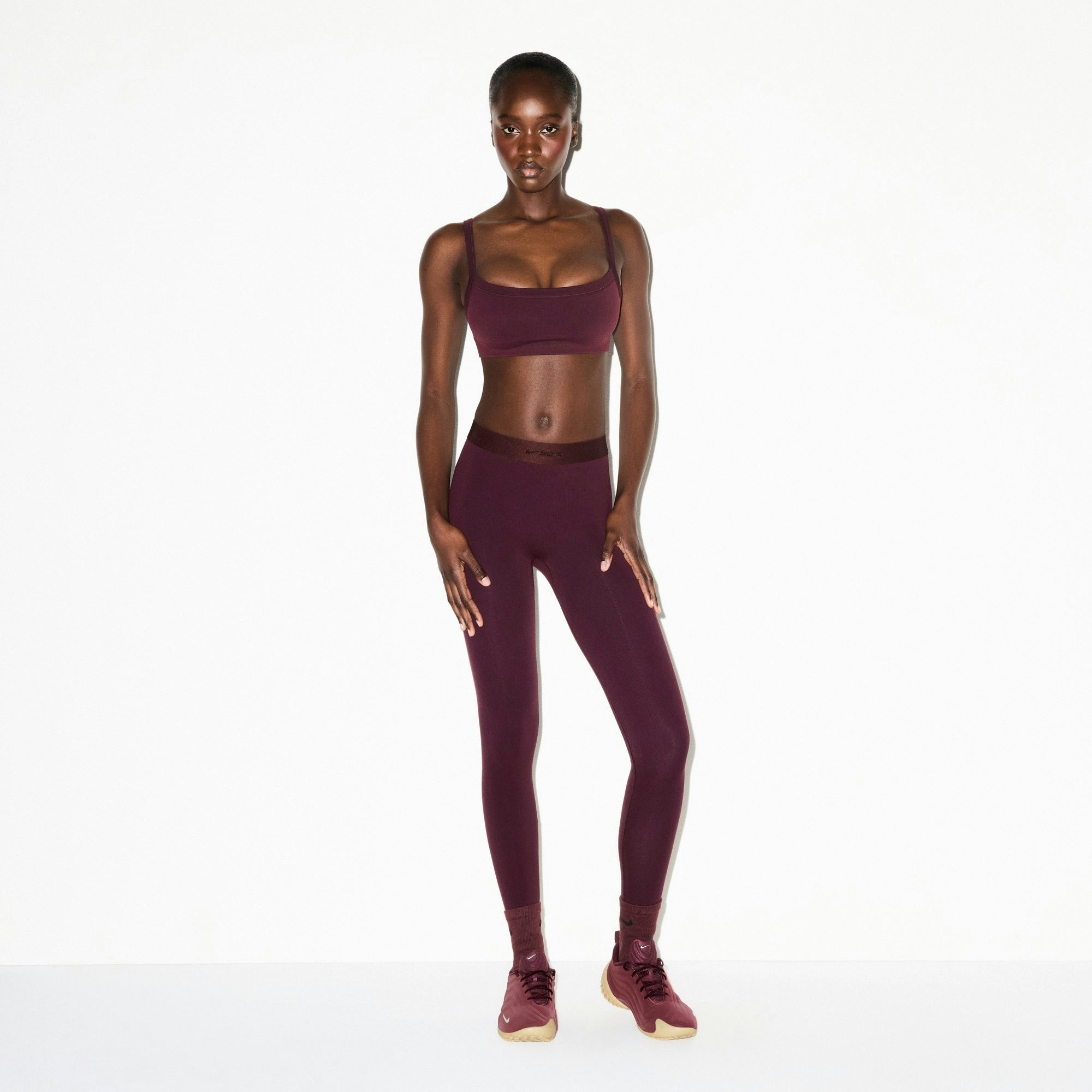 Skims Nikeskims Vintage Seamless Cami Bra Currant