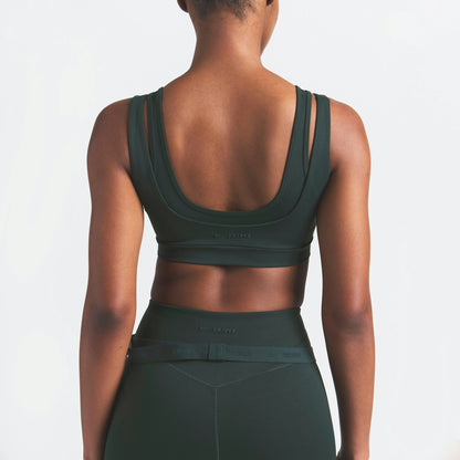 Skims Nikeskims Matte Double Strap Scoop Bra Dark Teal
