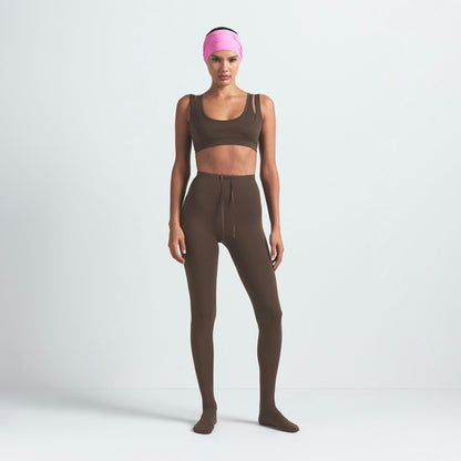 Skims Nikeskims Matte Double Strap Scoop Bra Dark Sepia