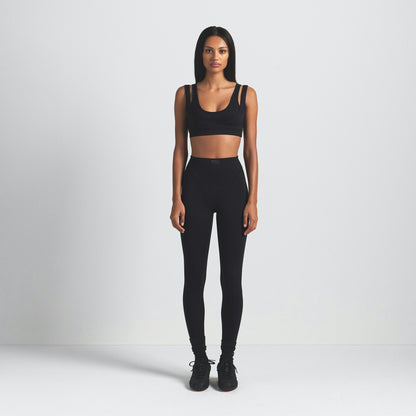 Skims Nikeskims Matte Double Strap Scoop Bra Obsidian