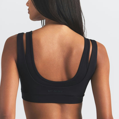 Skims Nikeskims Matte Double Strap Scoop Bra Obsidian