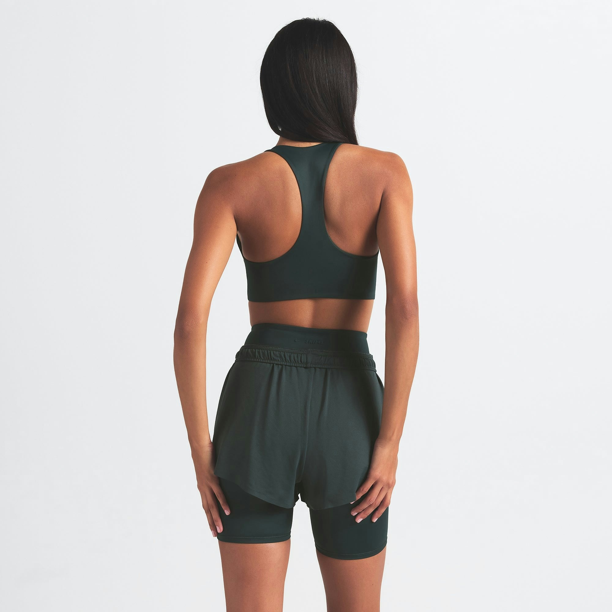 Skims Nikeskims Shine Racer Back Bra Dark Teal