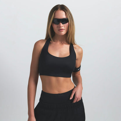 Skims Nikeskims Shine Racer Back Bra Obsidian