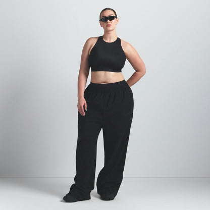 Skims Nikeskims Shine High Neck Bra Obsidian