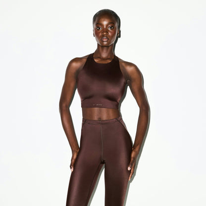 Skims Nikeskims Shine High Neck Bra Phoenix