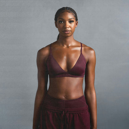 Skims Nikeskims Shine Triangle Bra Currant