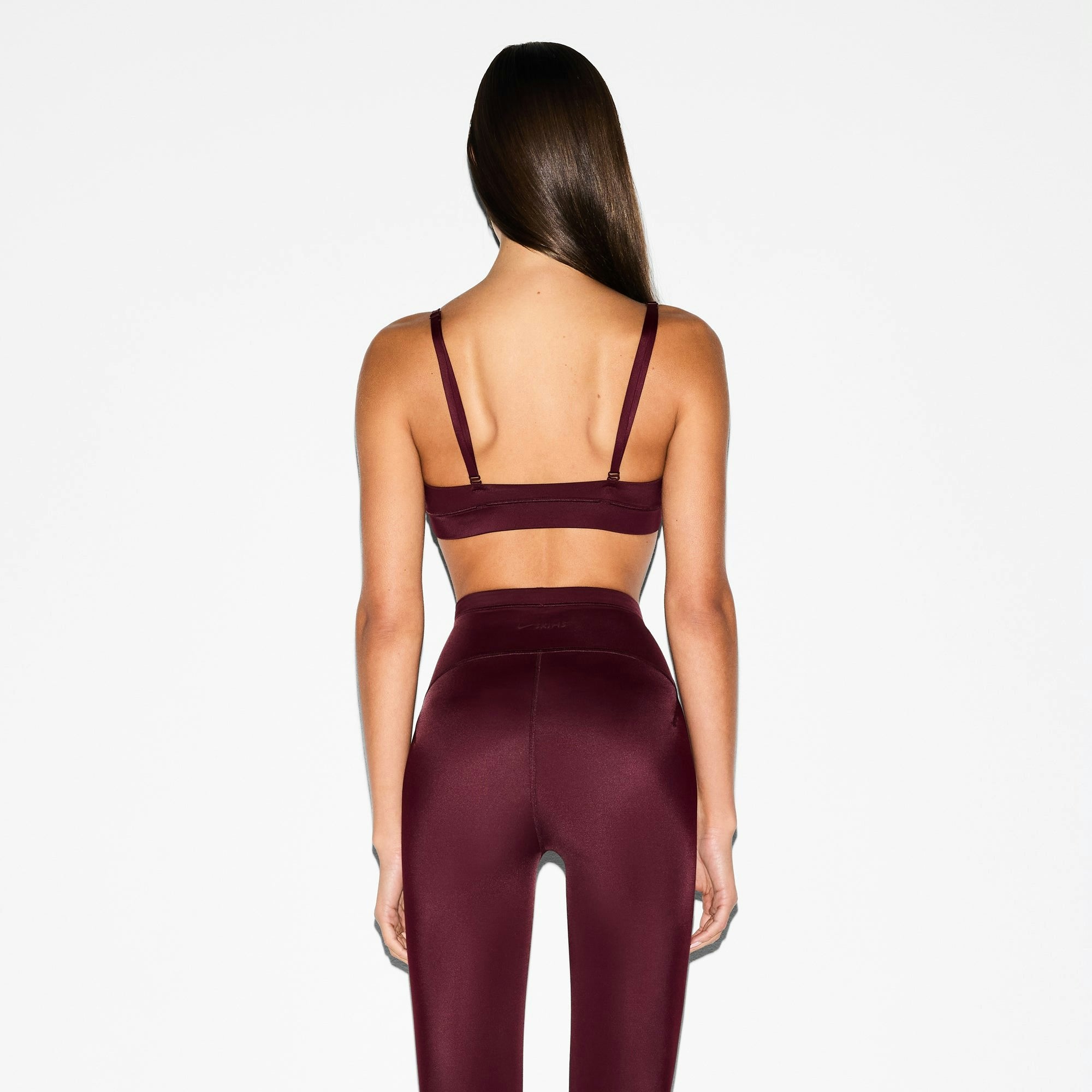 Skims Nikeskims Shine Triangle Bra Currant