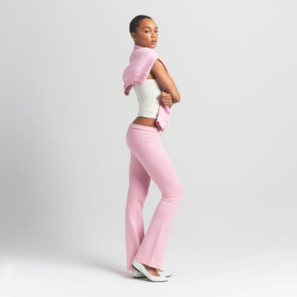 Skims Cotton Fleece Slim Pant Halite