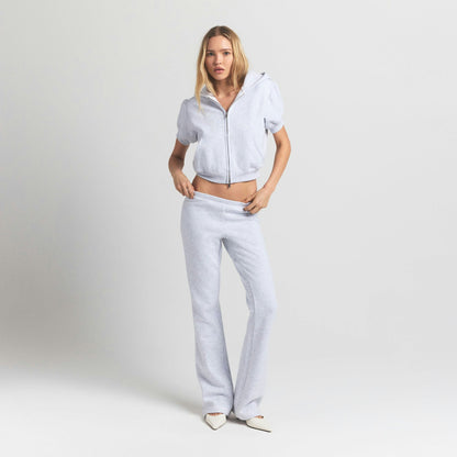Skims Cotton Fleece Slim Pant Light Heather Grey