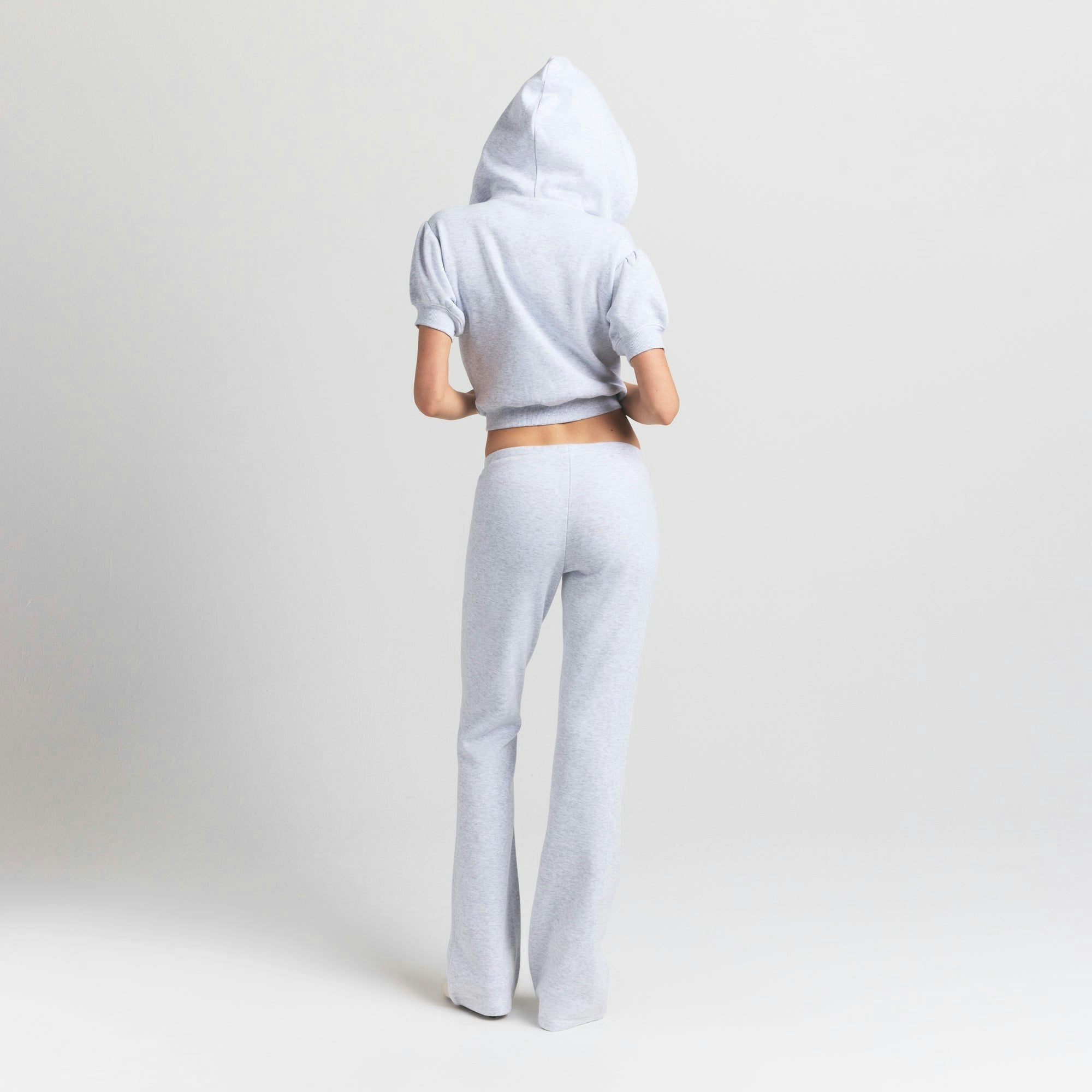 Skims Cotton Fleece Slim Pant Light Heather Grey