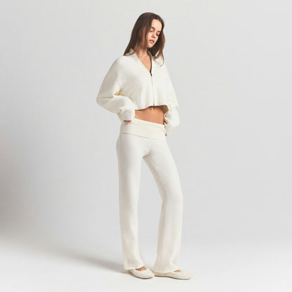 Skims Sweater Knits Foldover Pant Ivory
