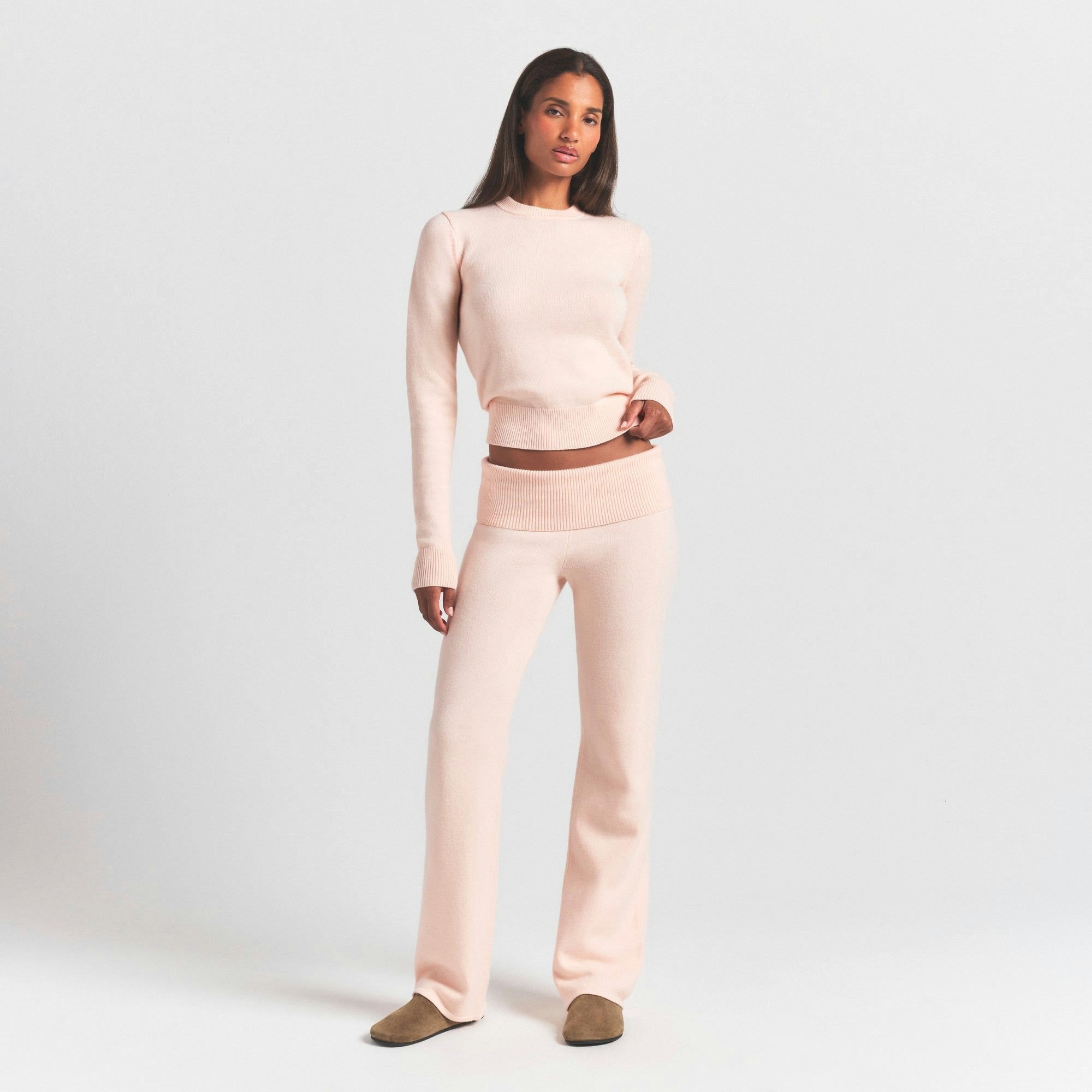 Skims Sweater Knits Foldover Pant Primrose