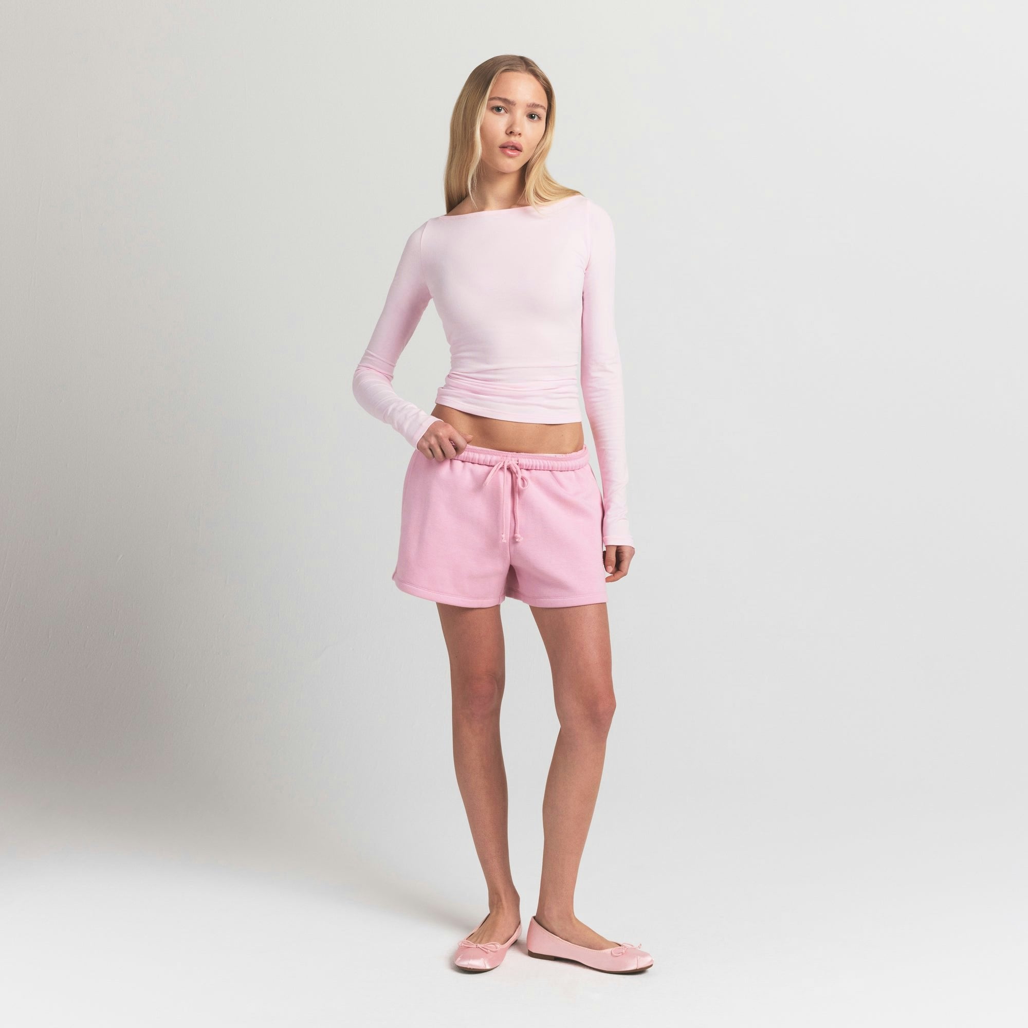 Skims Cotton Fleece Classic Short Halite