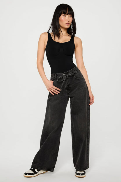 Fabletics Nearly Naked Shapewear Mid Thigh Bodysuit