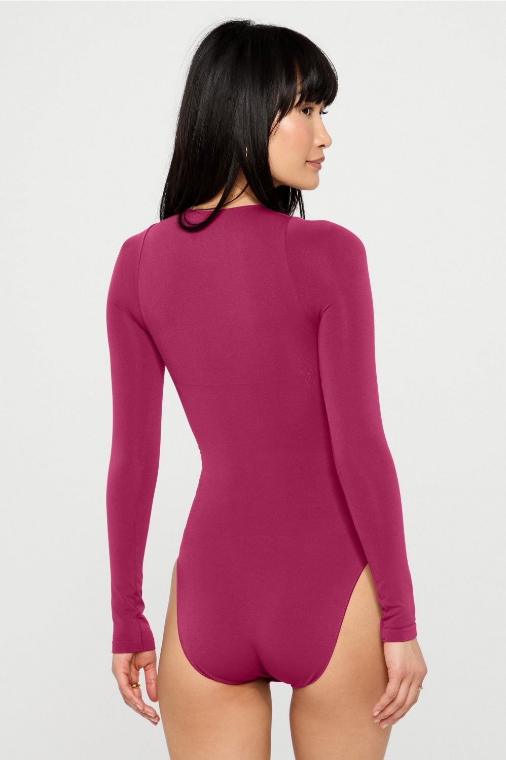 Fabletics Nearly Naked Shapewear Long Sleeve Bodysuit