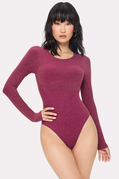 Fabletics Nearly Naked Luxe Shapewear Long Sleeve Bodysuit