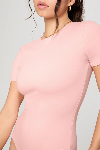 Fabletics Snug Cotton Short Sleeve Brief Bodysuit