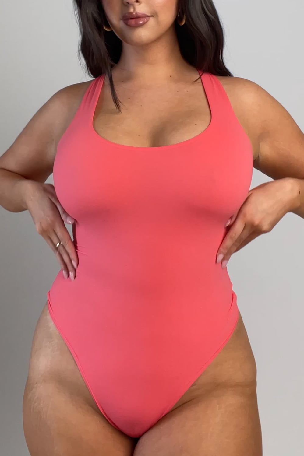 Fabletics Stretchy Fit Racerback Thong Bodysuit