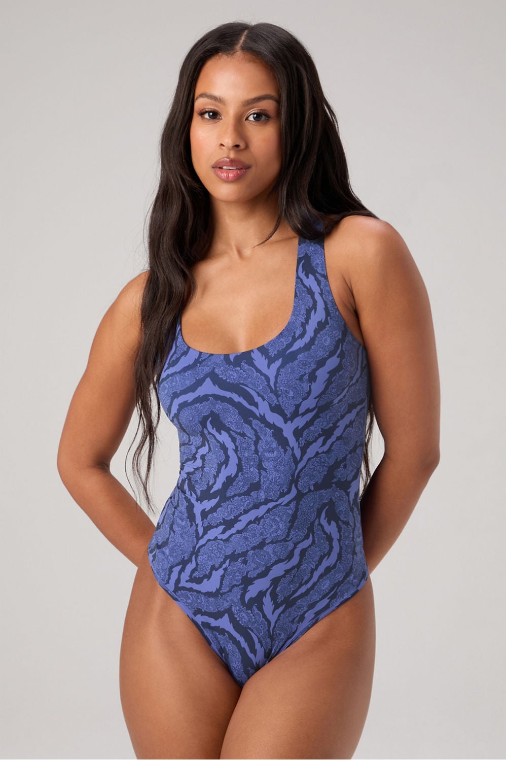 Fabletics Stretchy Fit Racerback Thong Bodysuit