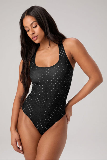Fabletics Stretchy Fit Racerback Thong Bodysuit