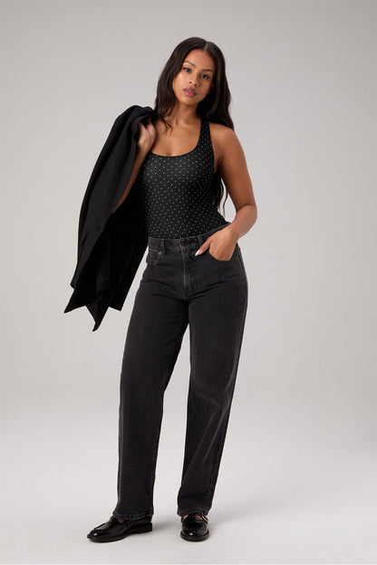 Fabletics Stretchy Fit Racerback Thong Bodysuit