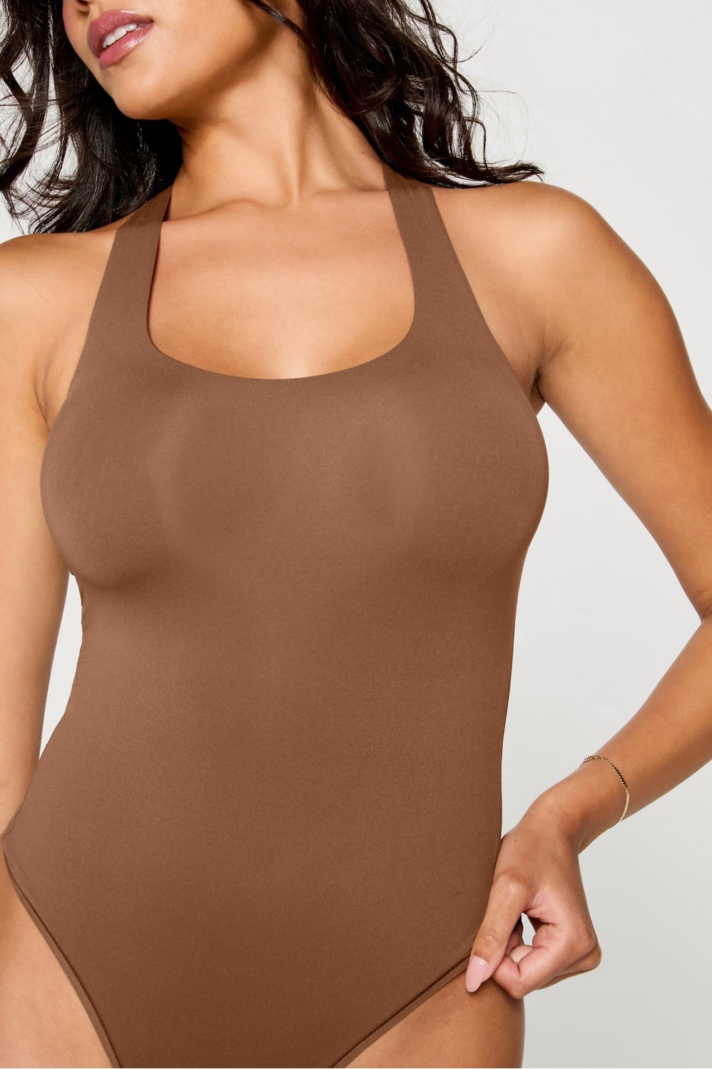 Fabletics Stretchy Fit Racerback Thong Bodysuit