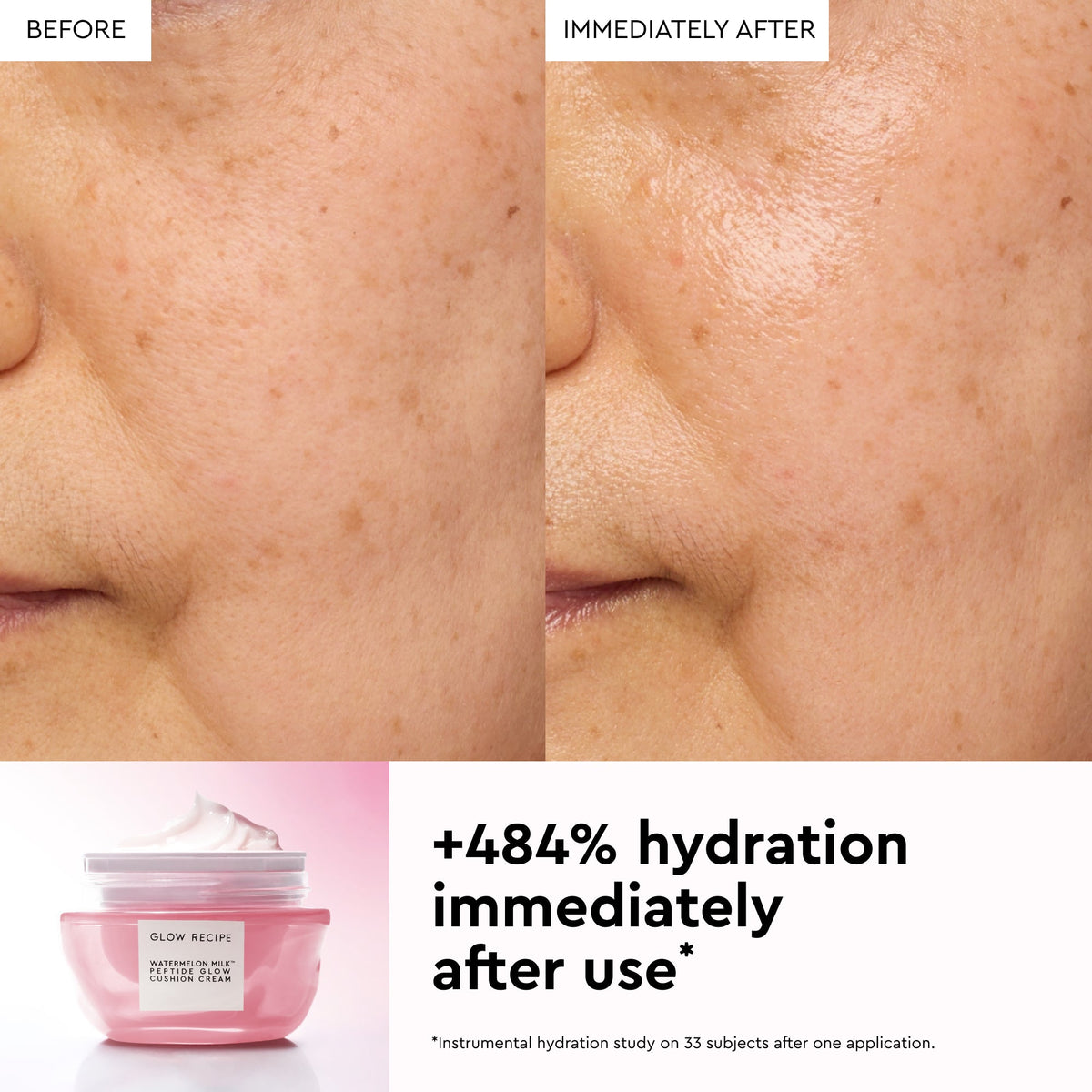 Glow Recipe Watermelon Milk Peptide Cushion Cream Refillable Moisturizer